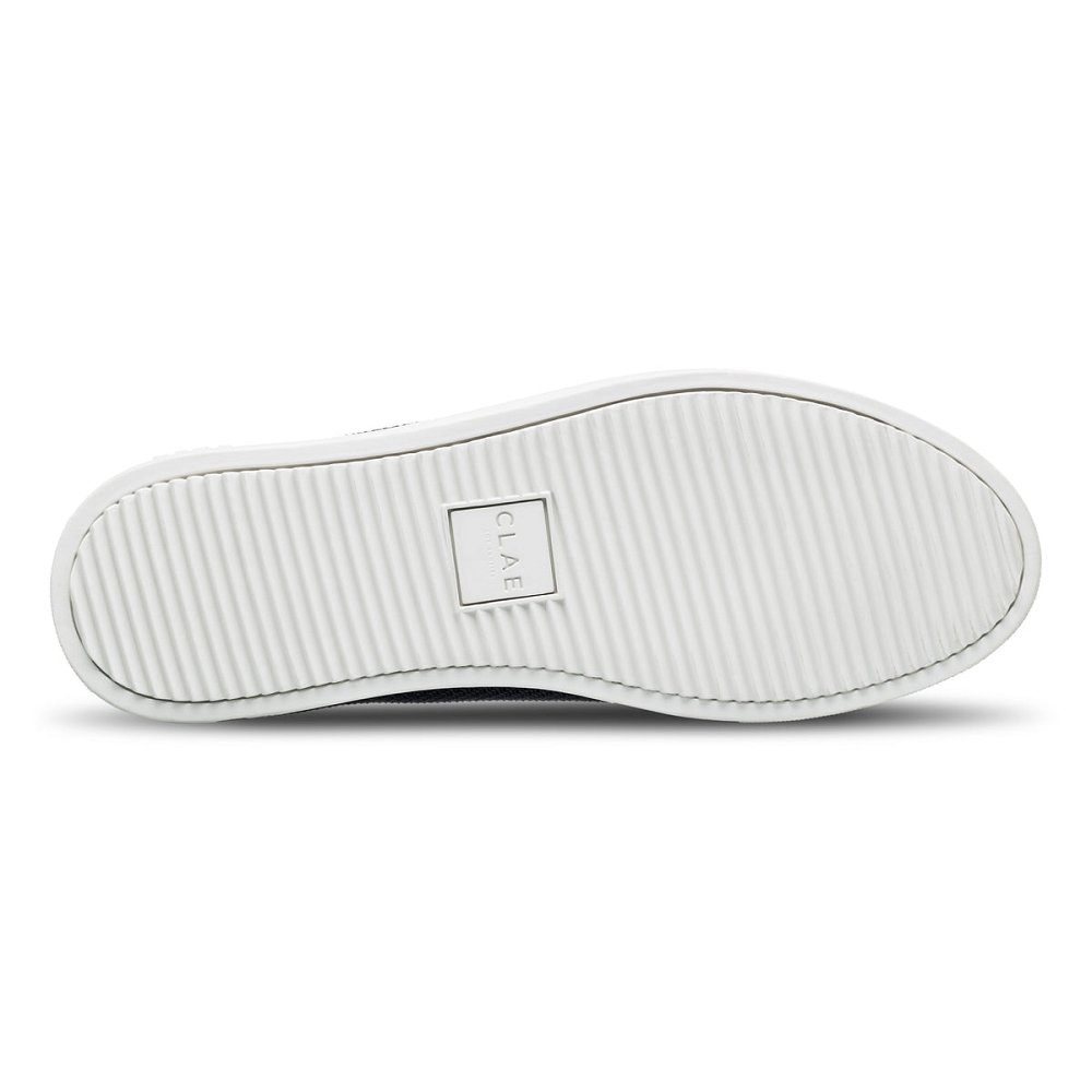 CLAE BRADLEY KNIT Shoes Womens USA637-B01 In Navy White